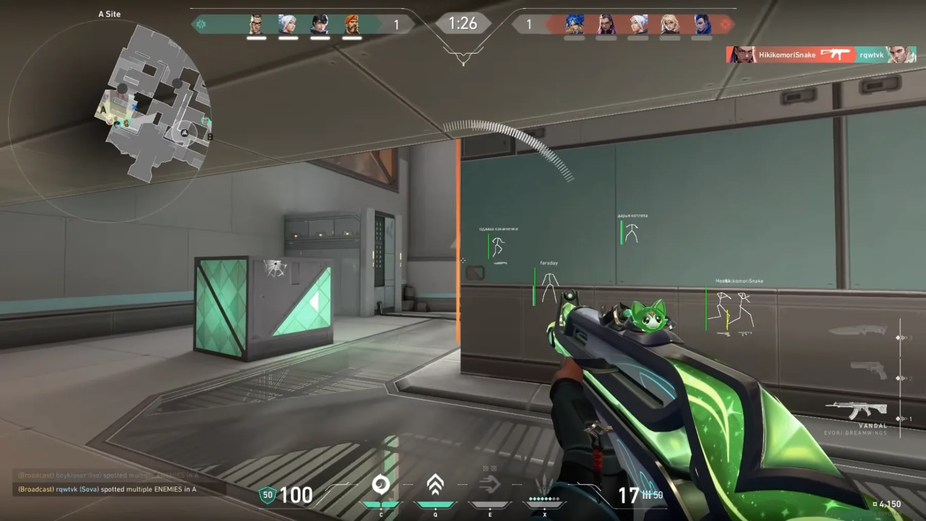 Valorant aimbot FOV circle and smoothing controls